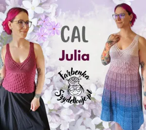 CAL szydełkowy Sukienka i Top JULIA